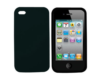 iPhone 4G Silicone Hoesje zwart